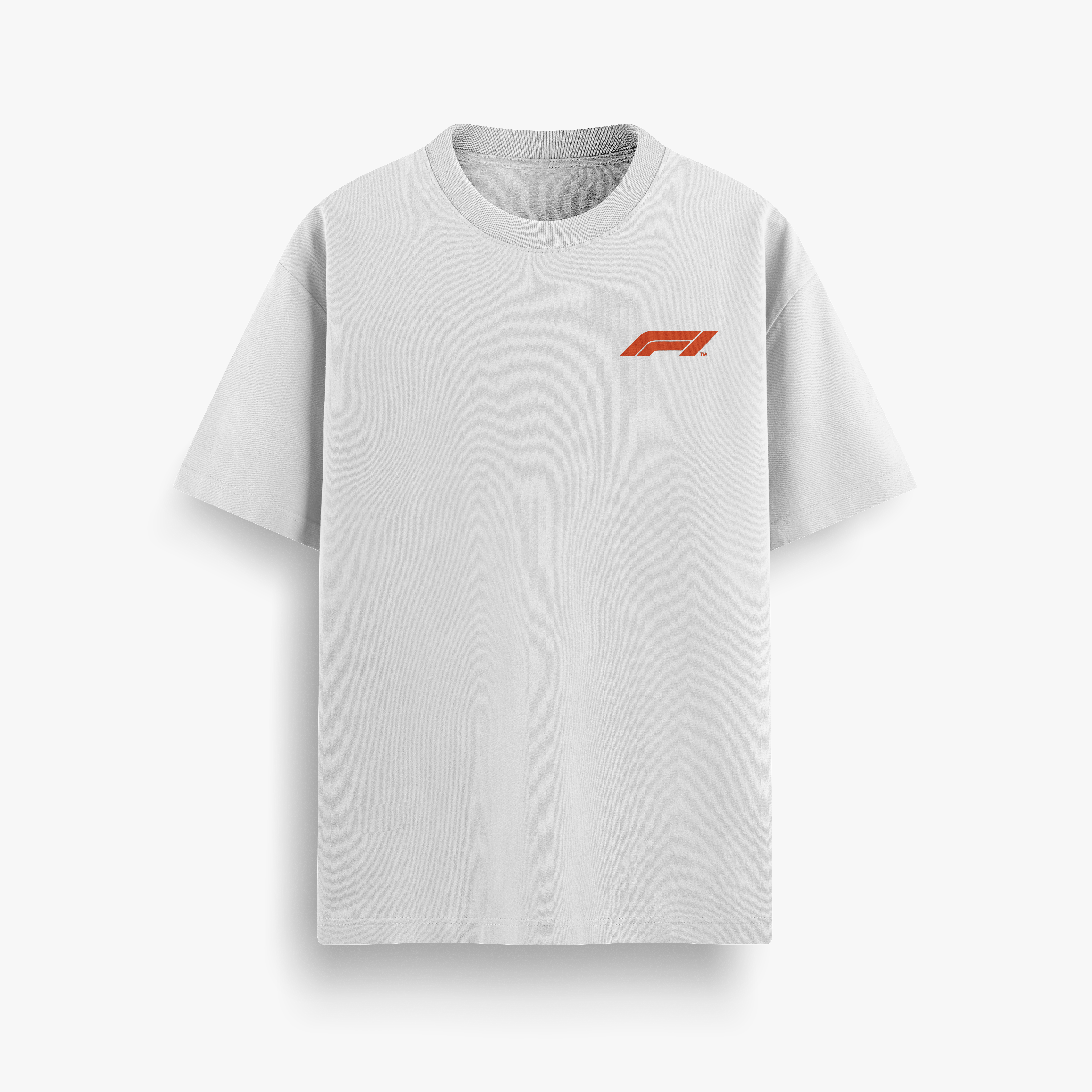Hamilton x Ferrari White Oversized 240 GSM Tee