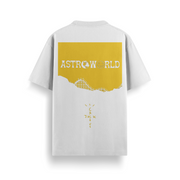 Astroworld Pulse White Oversized 240 GSM Tee