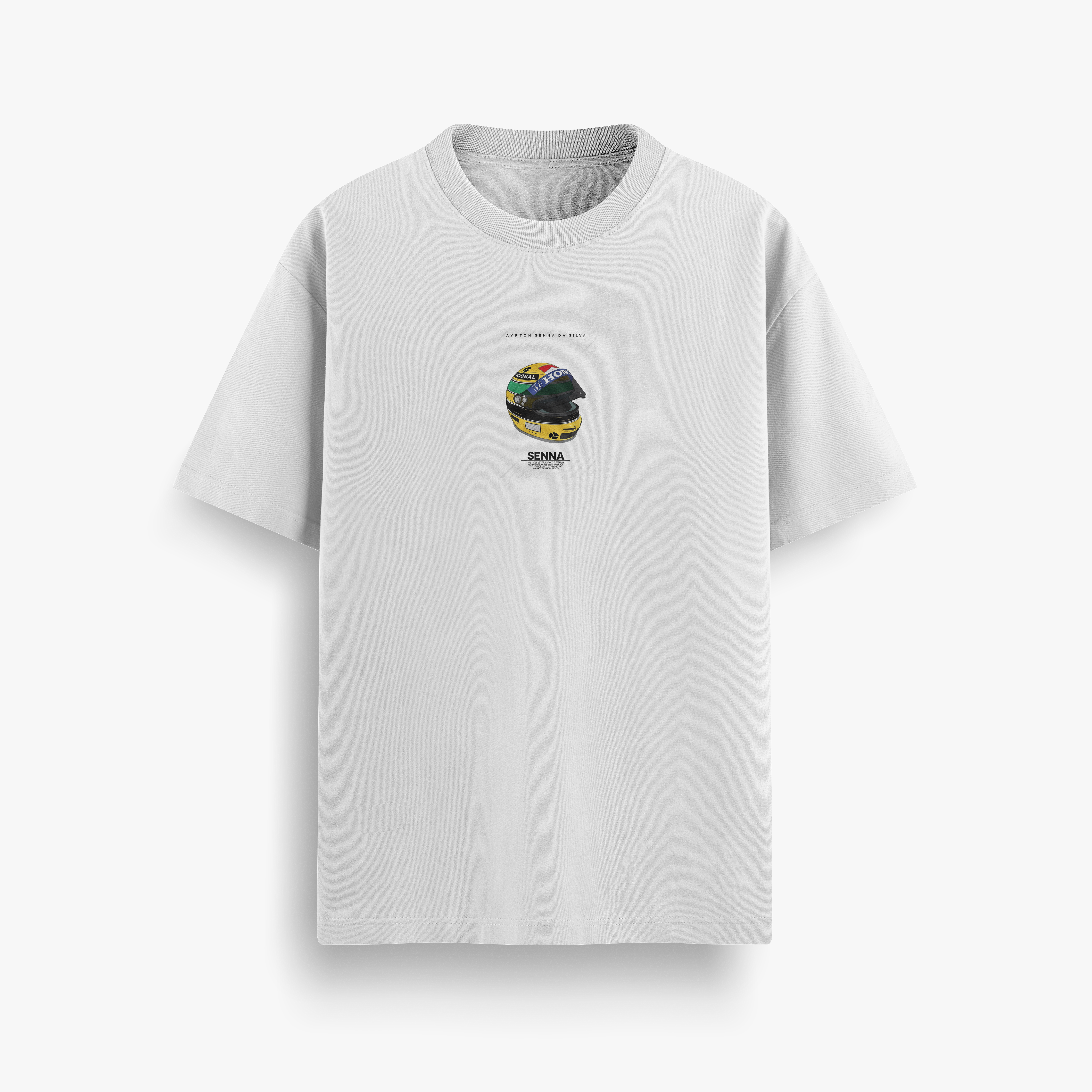Senna Legacy White Oversized 240 GSM Tee
