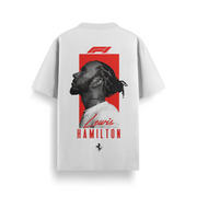 Hamilton x Ferrari Streetmode Oversized 240 GSM Tee