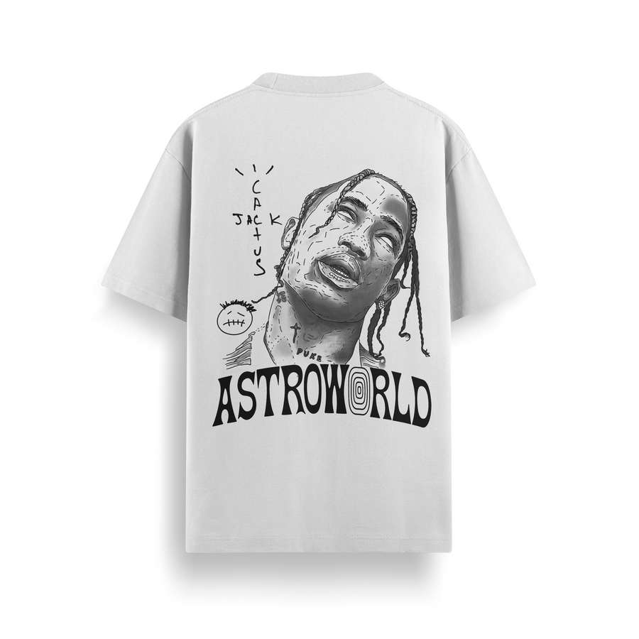 La Flame Sketch Oversized 240 GSM Tee