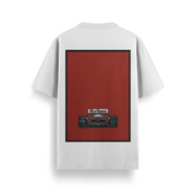 Smoke Break White Oversized 240 GSM Tee