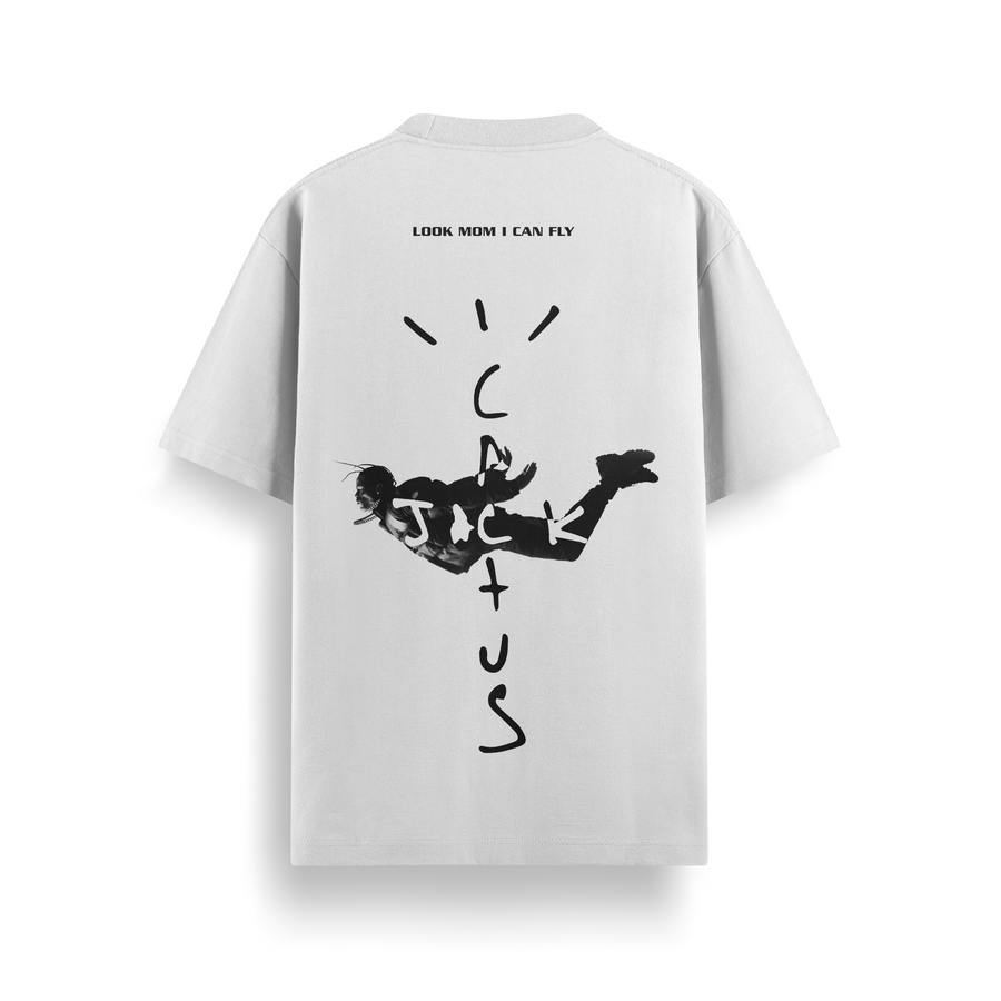 Look Mom I Can Fly Oversized 240 GSM Tee