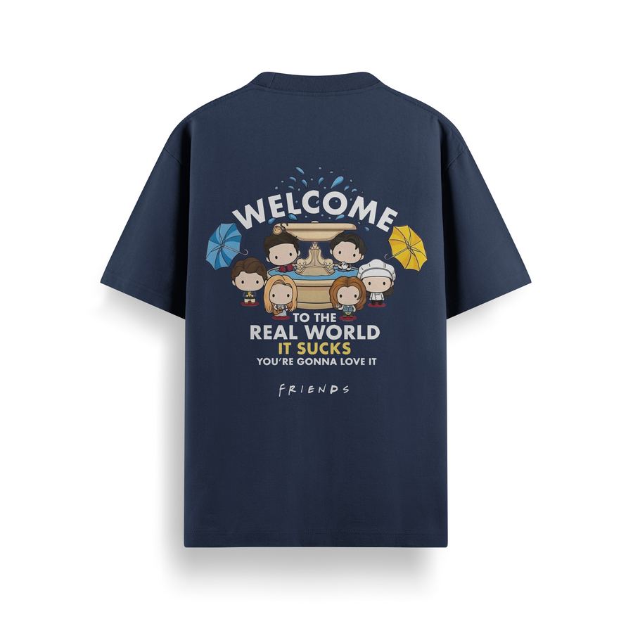 Friends - Chibi Cast Oversized 240 GSM Tee