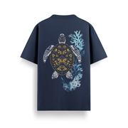 Coral Drift Turtle Oversized 240 GSM Tee
