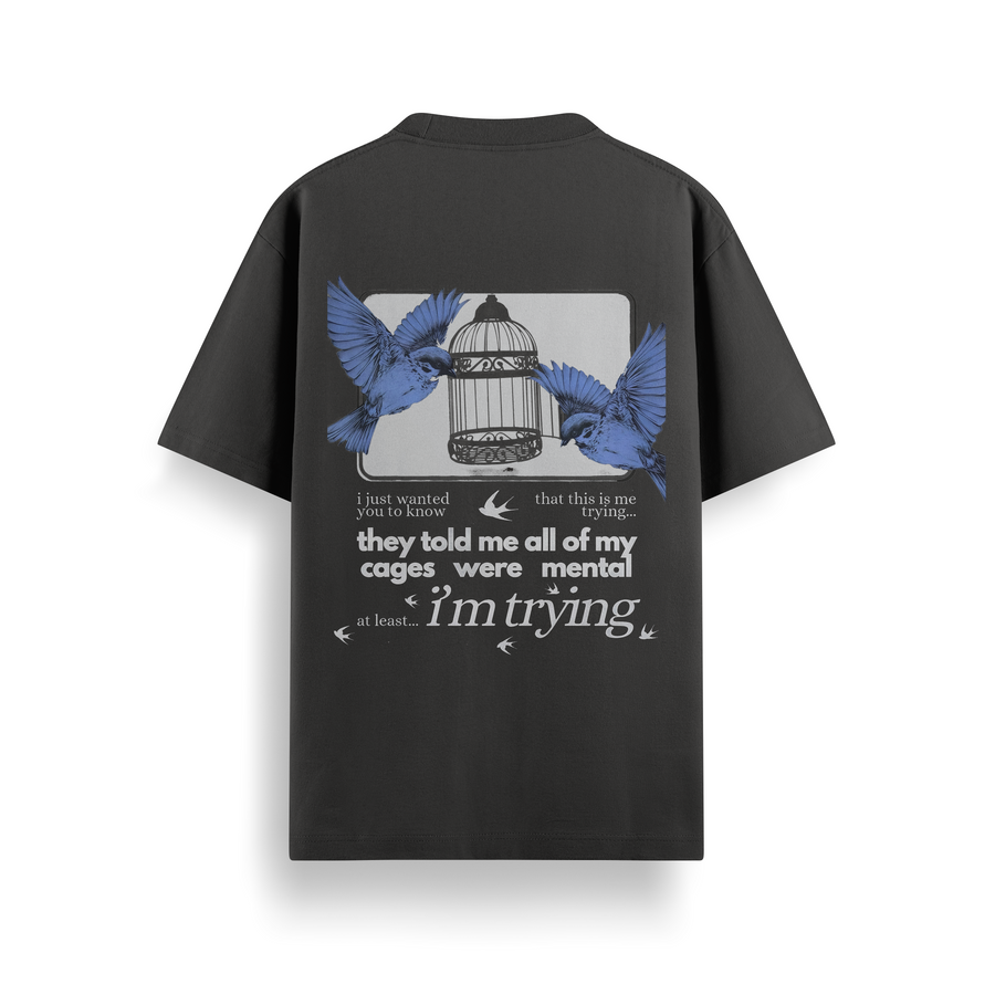 Caged Minds Oversized 240 GSM Tee