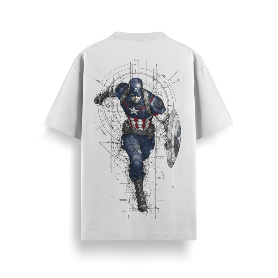 Captain America Legacy Oversized 240 GSM Tee