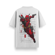 Deadpool Chaos Mode Oversized 240 GSM Tee