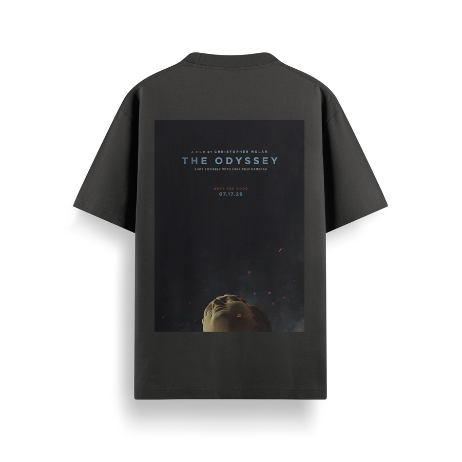 Nolan’s Odyssey Black Oversized 240 GSM Tee