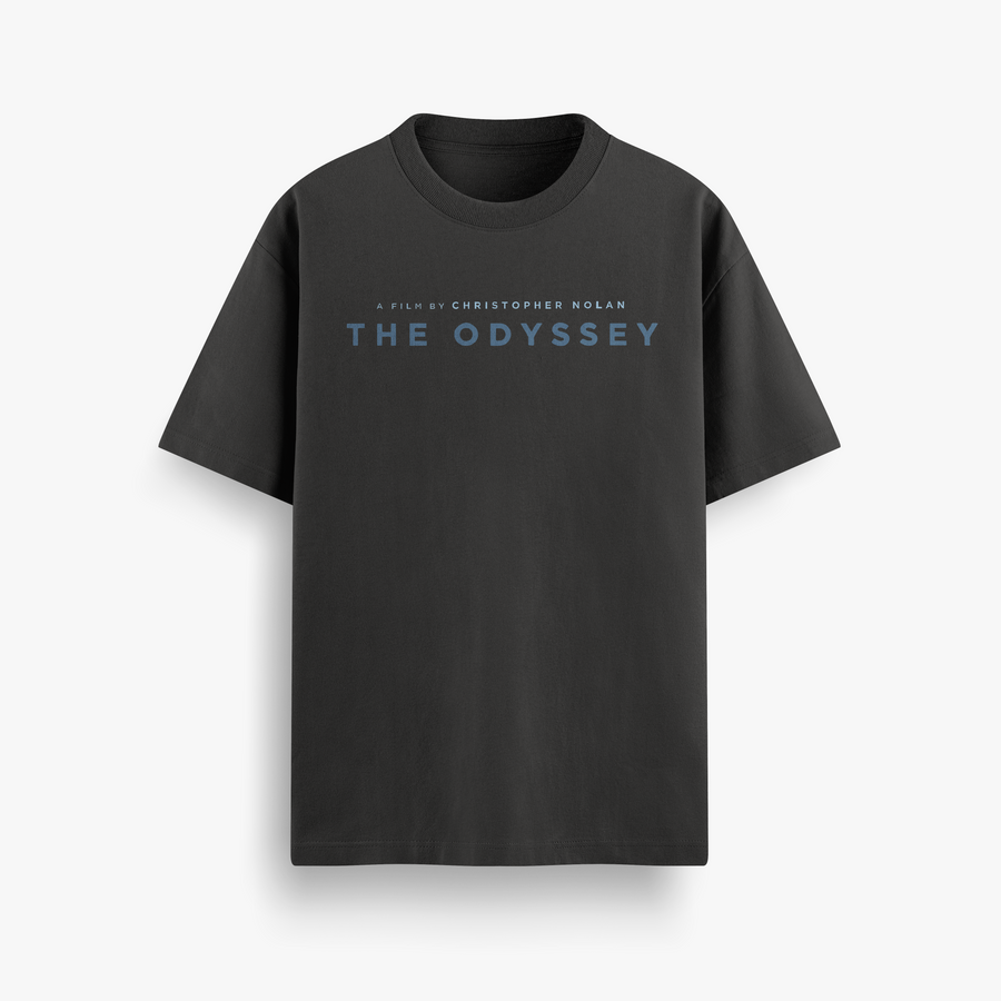Nolan’s Odyssey Black Oversized 240 GSM Tee