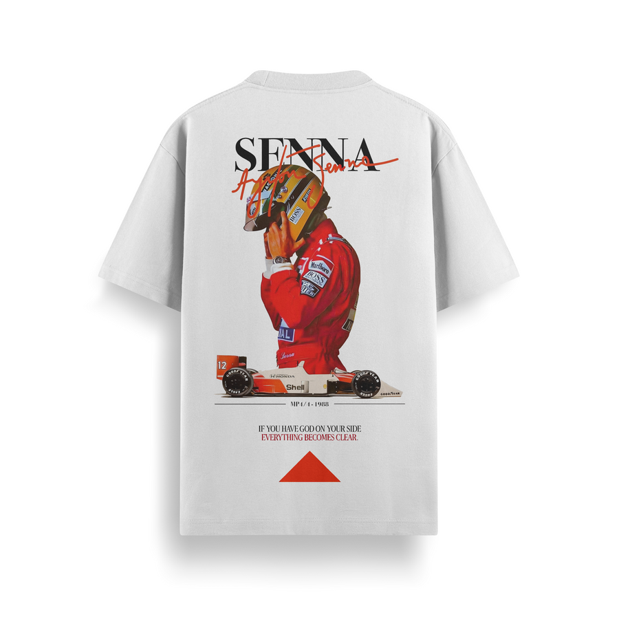 Ayrton Senna Oversized 240 GSM Tee