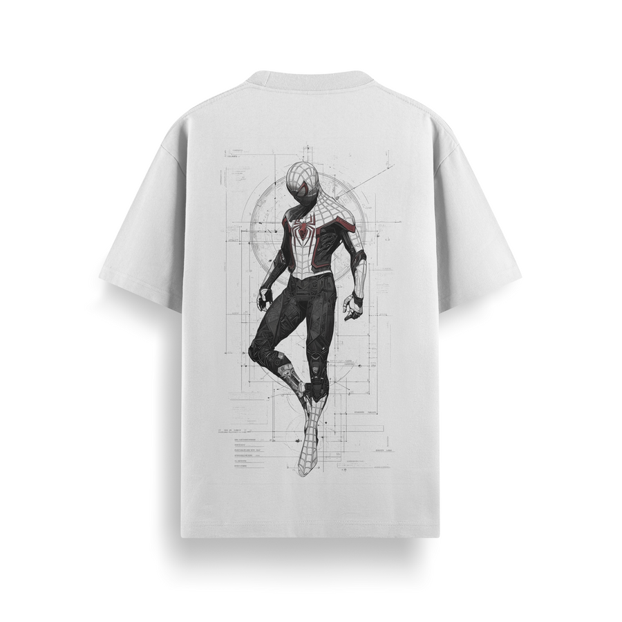 Spider-Man Blueprint Oversized 240 GSM Tee (Spider-Man 3)