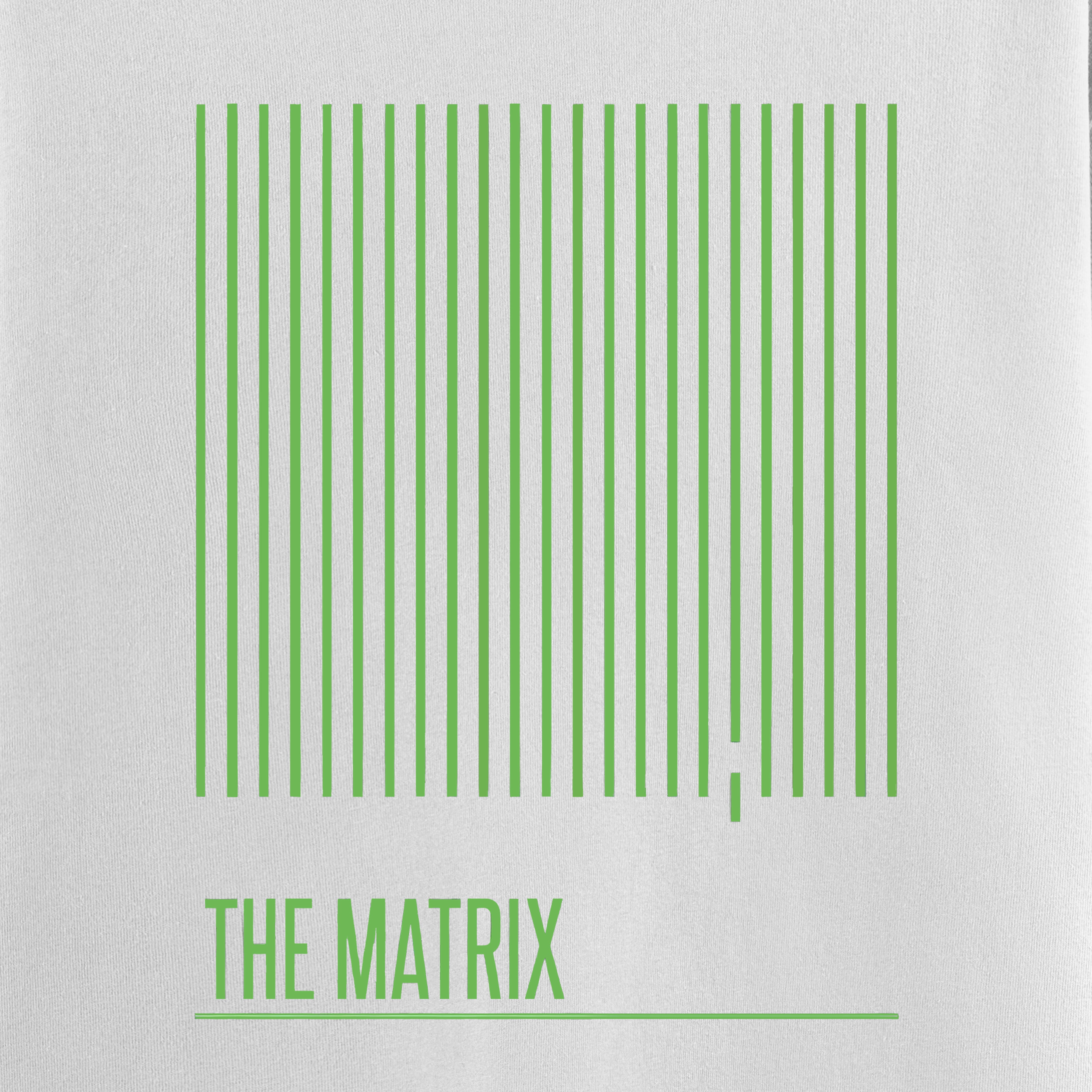 The Matrix - White Oversized 240 GSM Tee