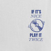 Play It Twice White Oversized 240 GSM Tee