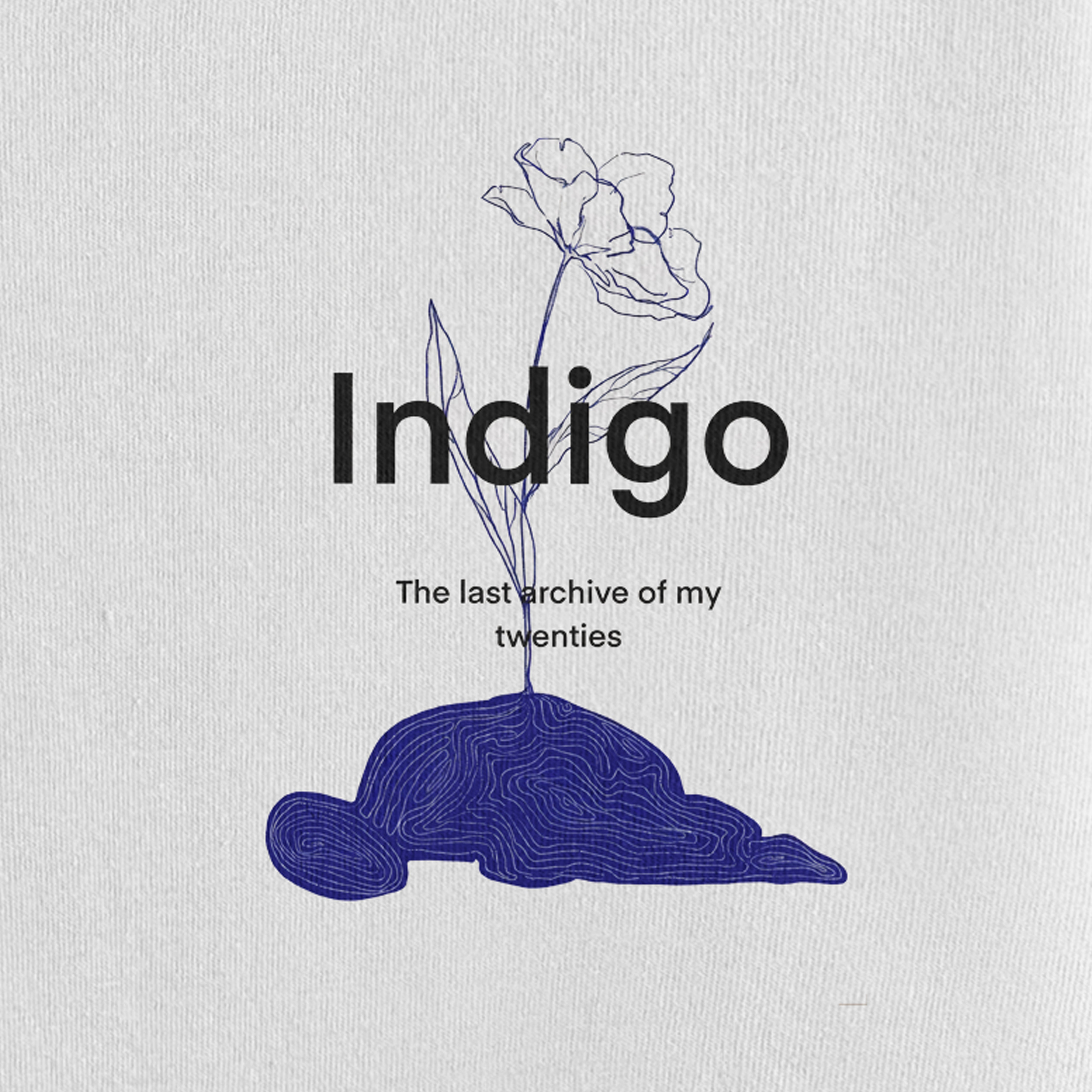 Indigo State white Oversized 240 GSM Tee