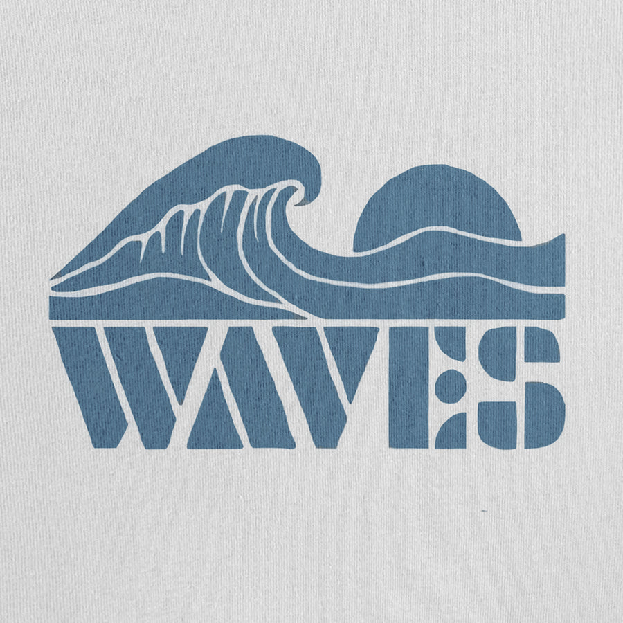 Ride the Waves White Oversized 240 GSM Tee