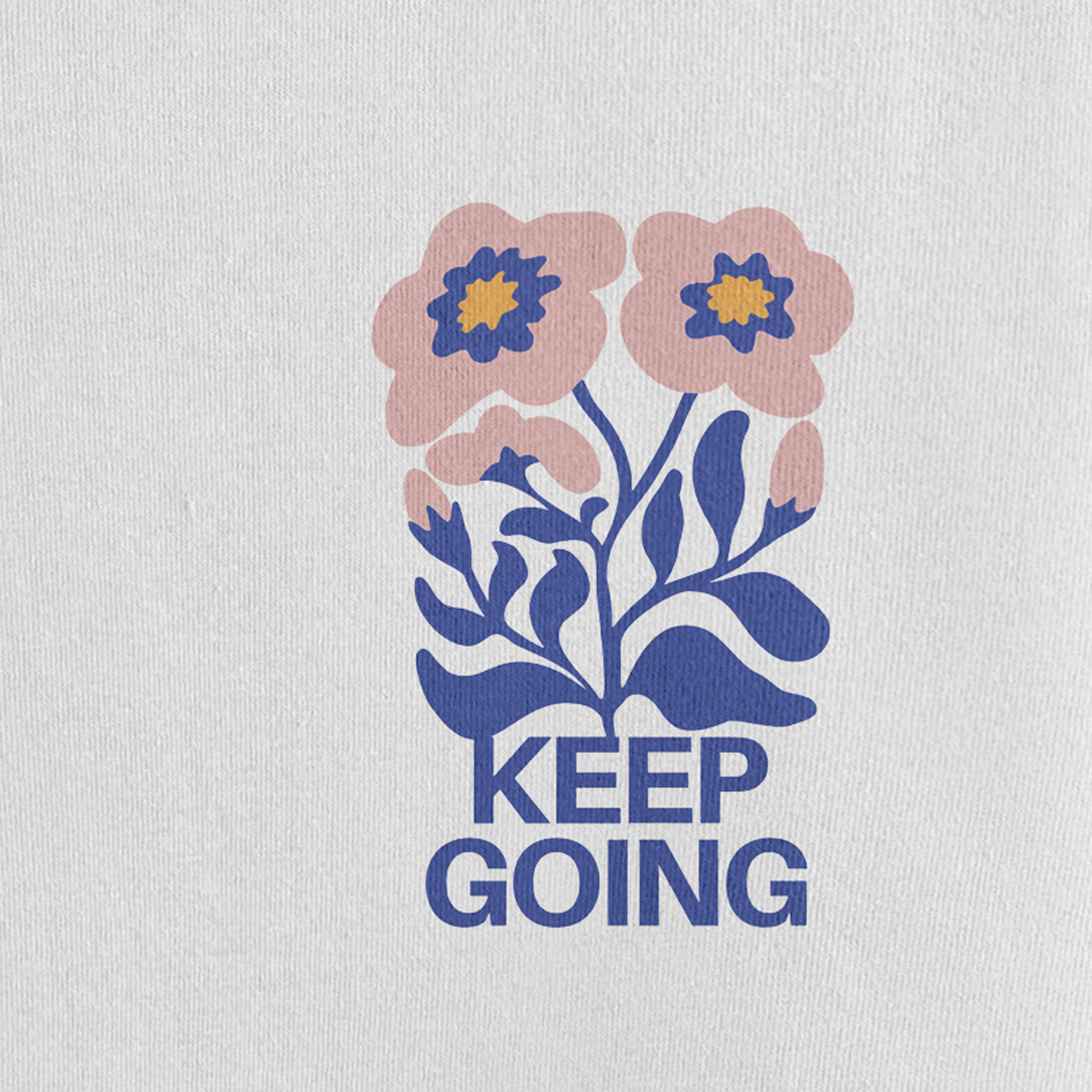 Keep Going Floral Oversized 240 GSM Tee