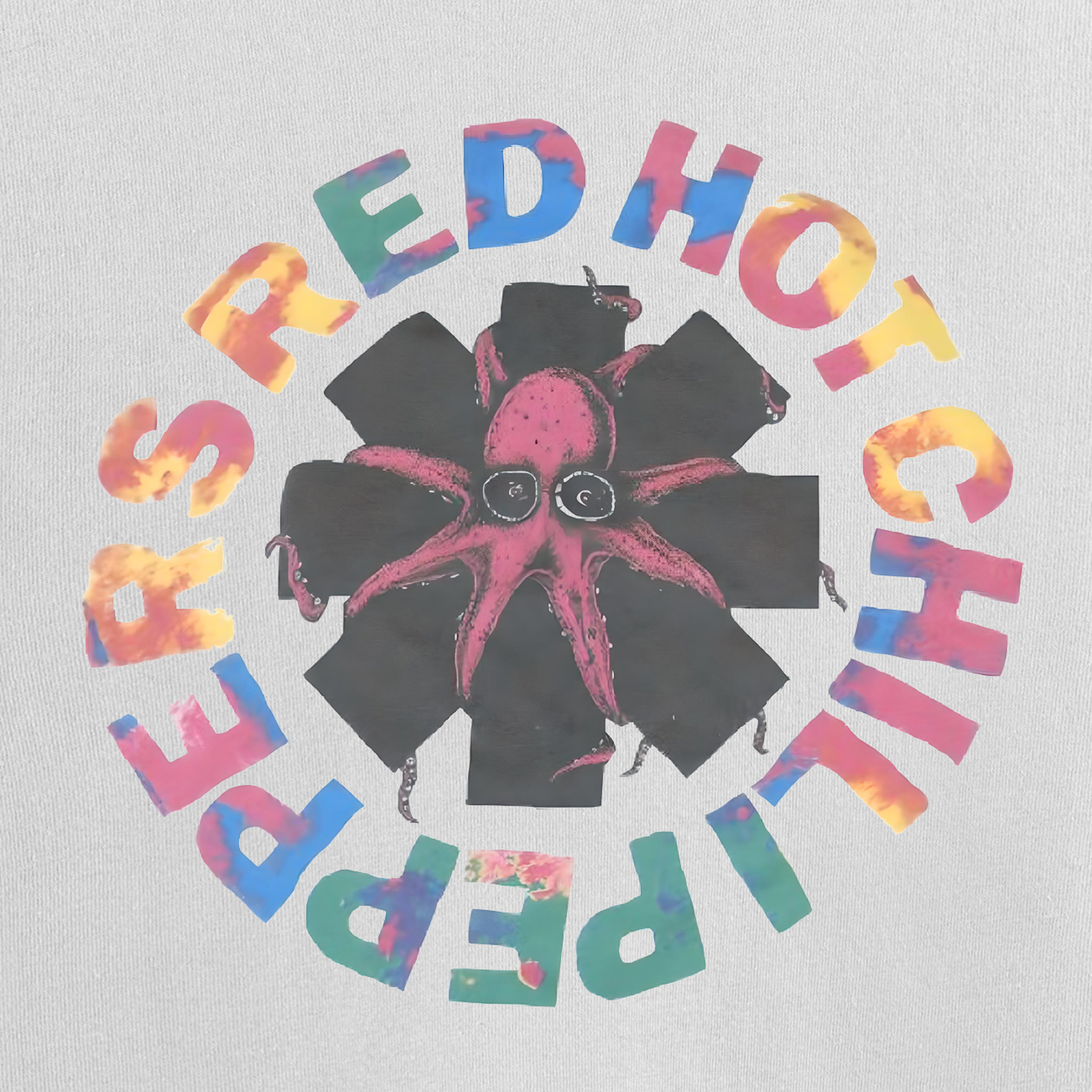Red Hot Chili Peppers – Classic Logo White Oversized 240 GSM Tee