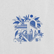 White Daydream Sketch Oversized 240 GSM Tee