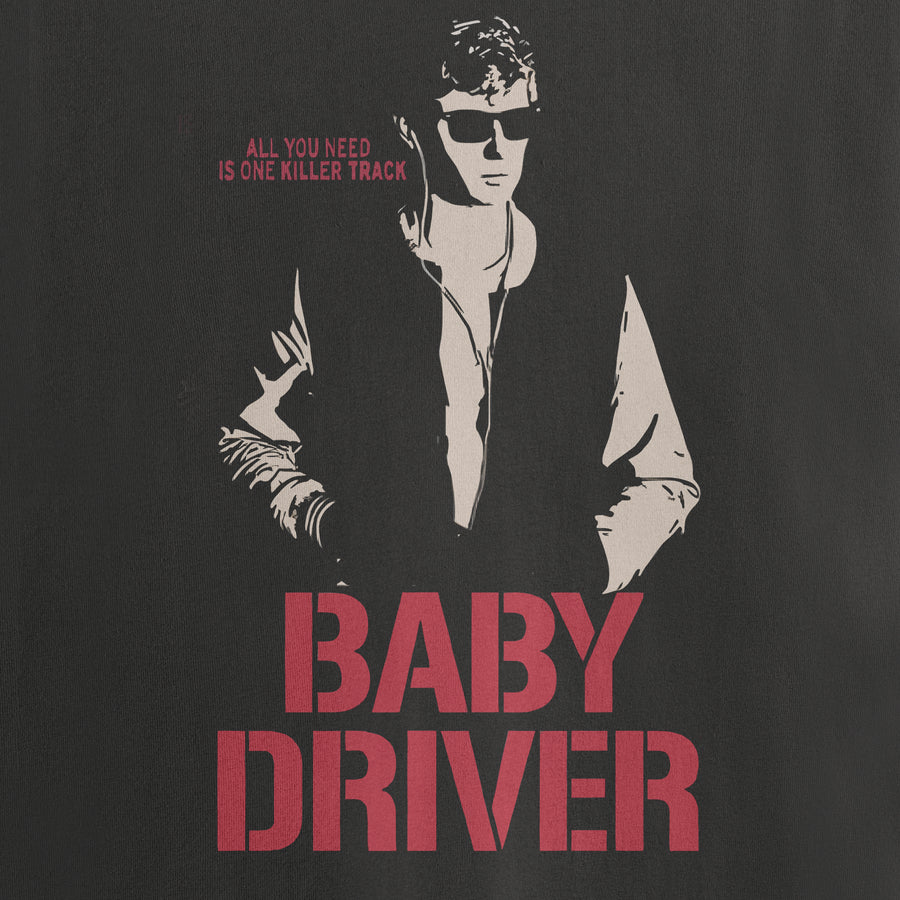 Baby Driver - Killer Track Oversized 240 GSM Tee