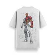 Iron Patriot Blueprint Oversized 240 GSM Tee