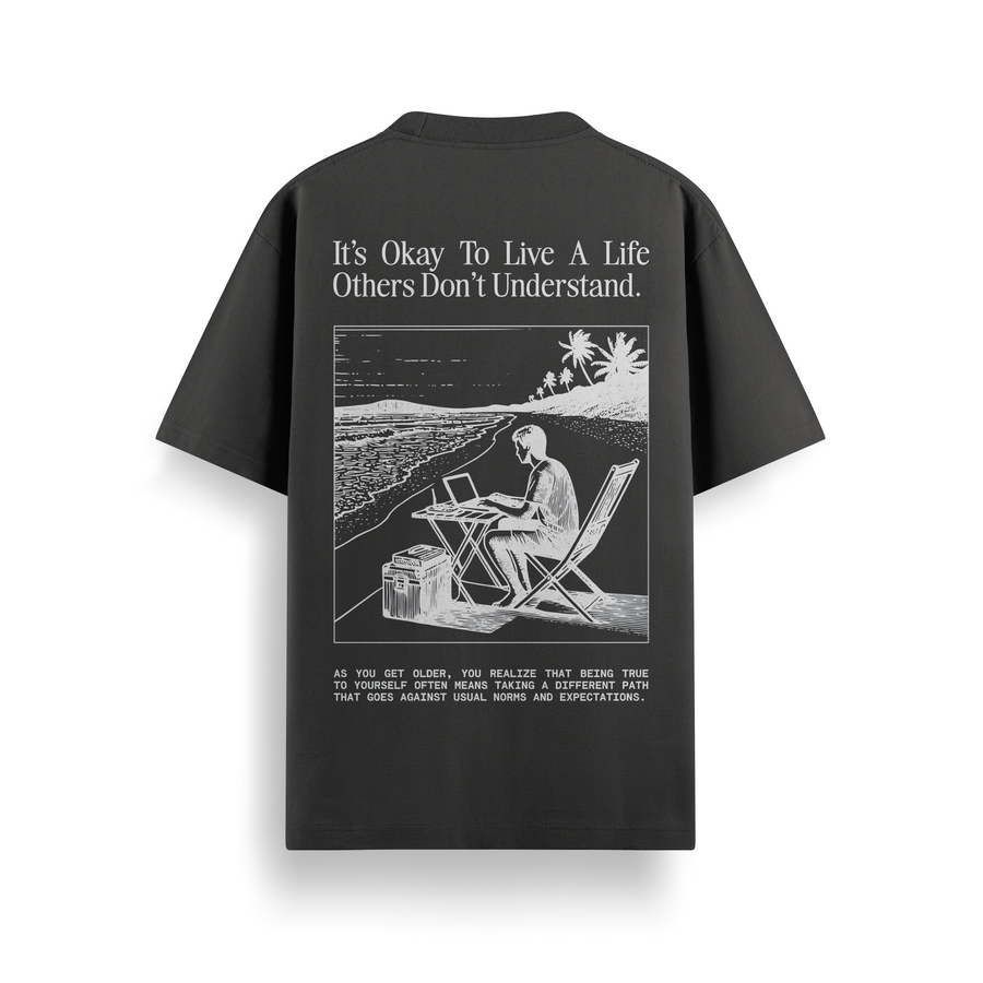 Different Path Oversized 240 GSM Tee