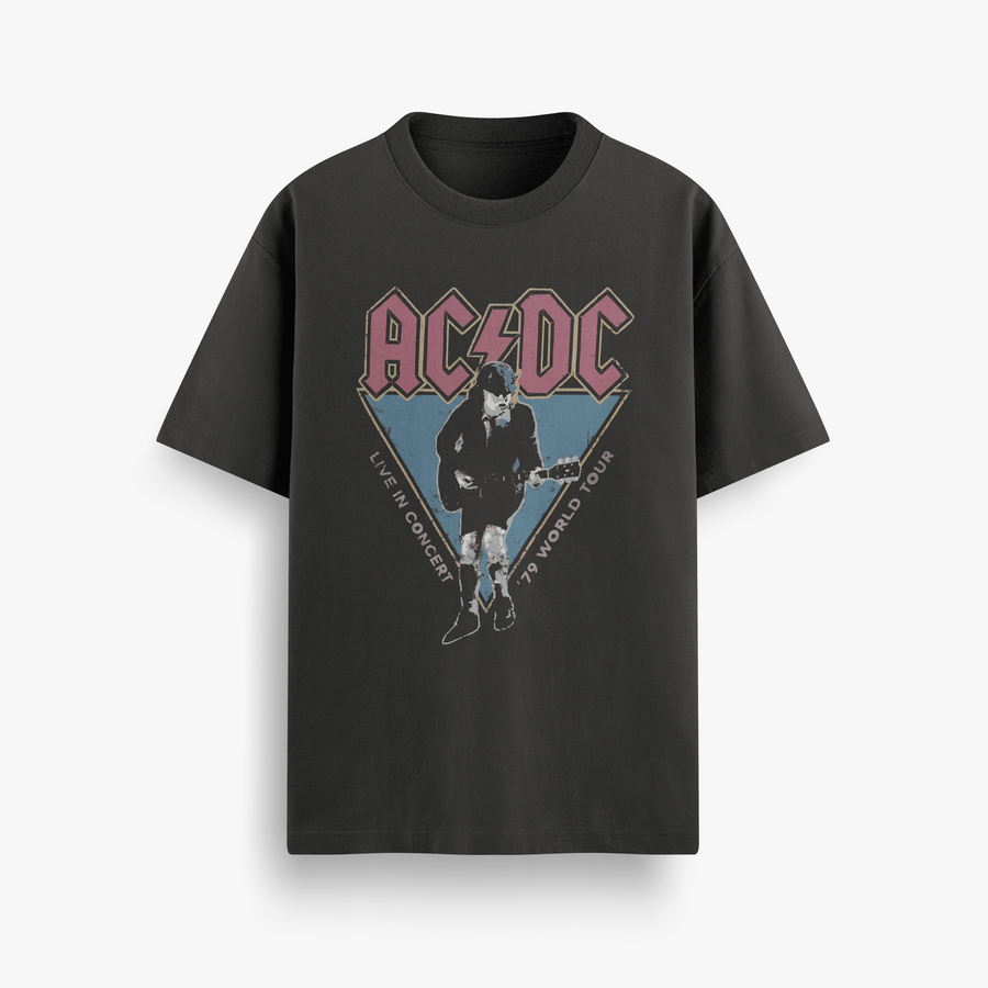 AC/DC – '79 World Tour Oversized 240 GSM Tee