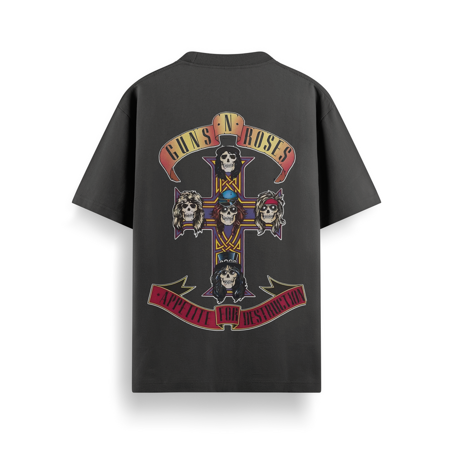 Guns N' Roses - Welcome To The Jungle Oversized 240 GSM Tee