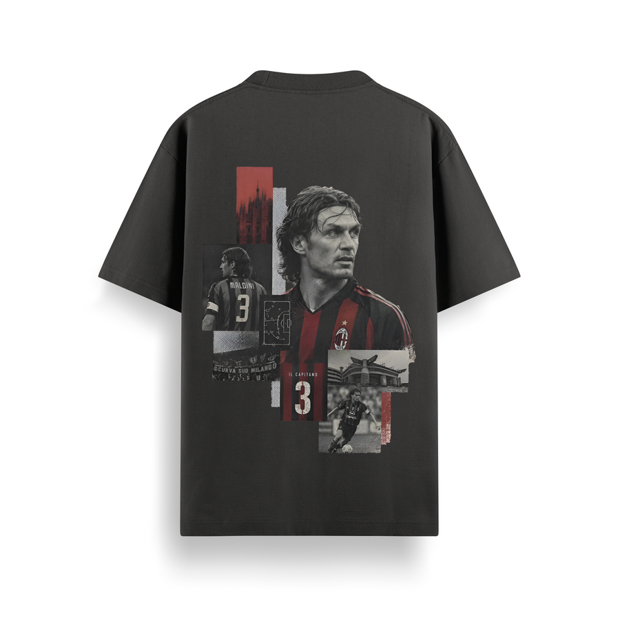Milan Legacy Black Oversized 240 GSM Tee