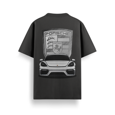Stuttgart Legacy Black Oversized 240 GSM Tee