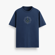 Global Transit Navy Oversized 240 GSM Tee