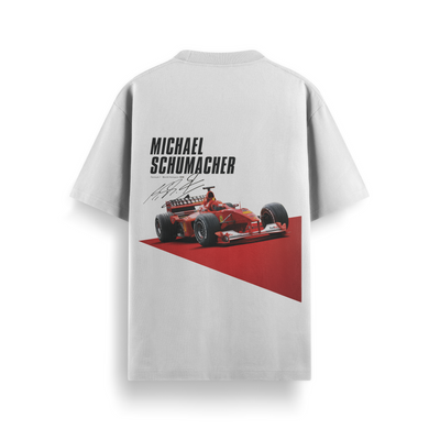 Michael Schumacher Off White Oversized 240 GSM Tee