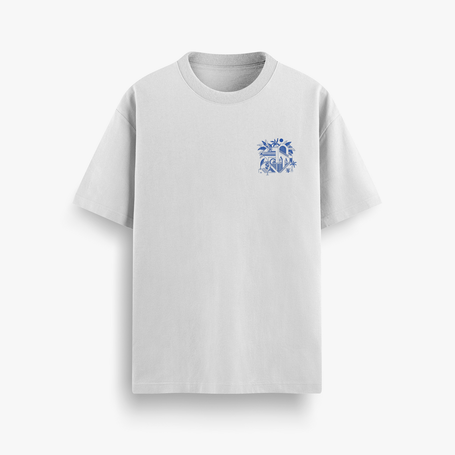 White Daydream Sketch Tee