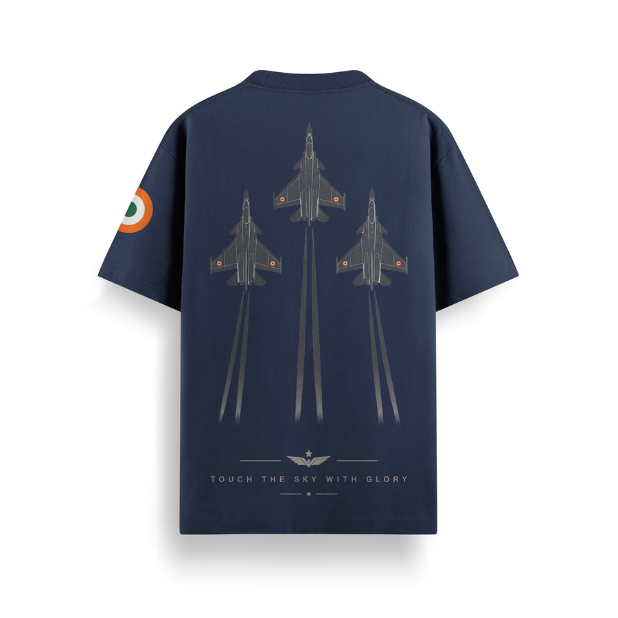 (Custom Name) Formation Flypast Navy Oversized 240 GSM Tee