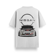 180SX Drift Legend White Oversized 240 GSM Tee