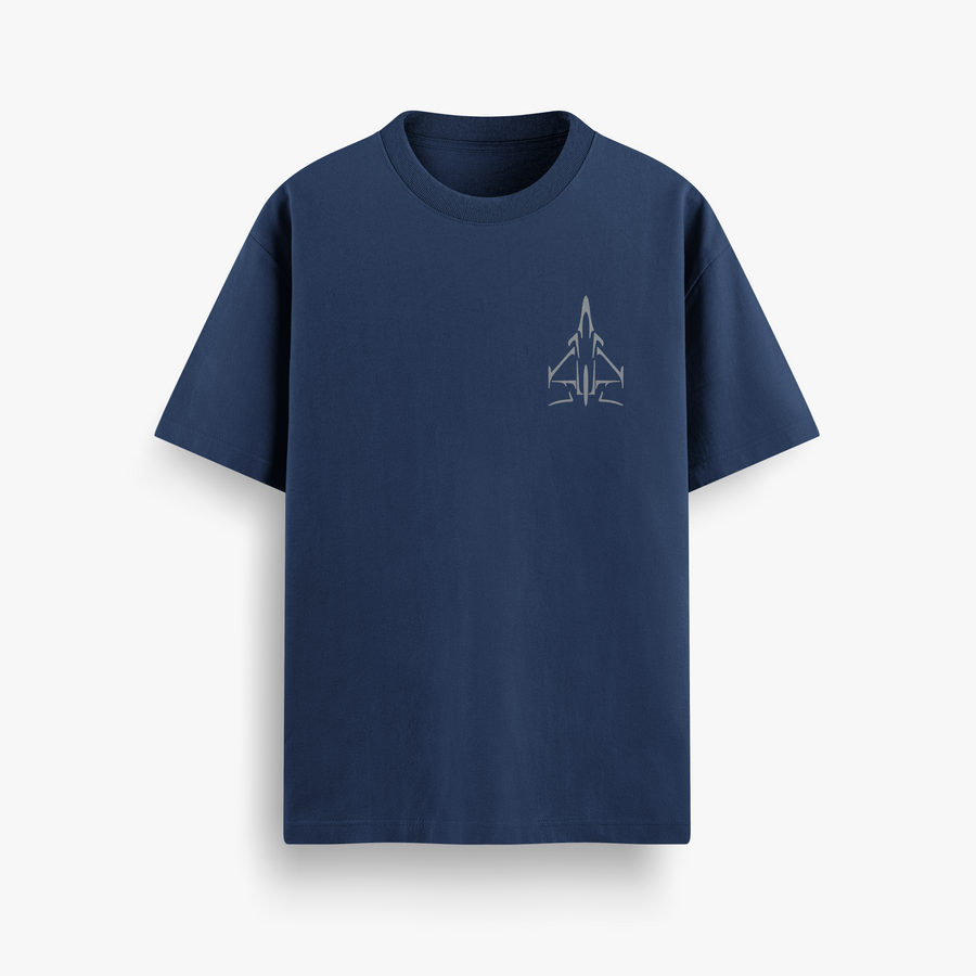 Dassault Rafale Runway Navy Oversized 240 GSM Tee