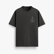 Dassault Rafale Runway Black Oversized 240 GSM Tee