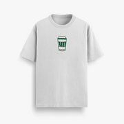 Coffee Helps Off White Oversized 240 GSM Tee