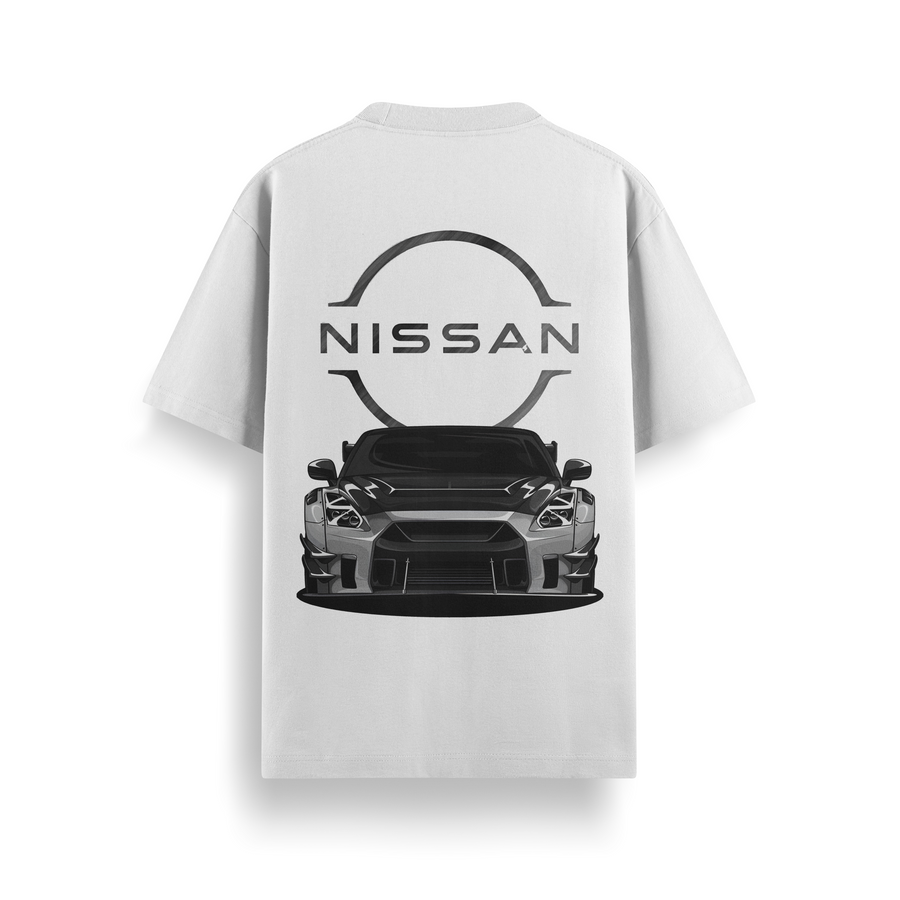 Godzilla R35 White Oversized 240 GSM Tee