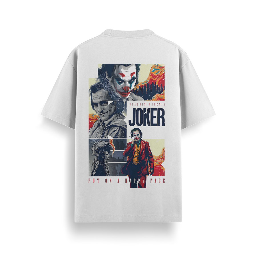 Joker - Smile & Spiral Oversized 240 GSM Tee