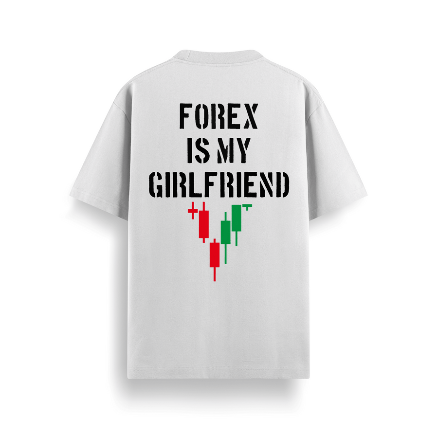 Forex Girlfriend Off White Oversized 240 GSM Tee