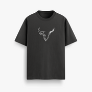 Learn & Earn Black Oversized 240 GSM Tee