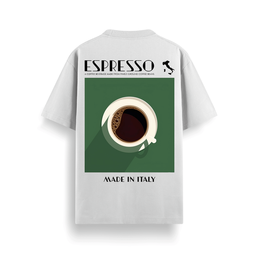 Espresso Italy Off-White Oversized 240 GSM Tee