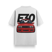 E30 M3 Heritage White Oversized 240 GSM Tee