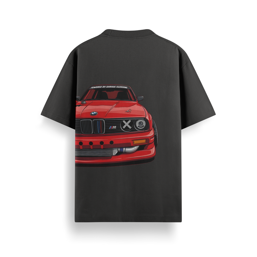 E30 Drift Spec Black Oversized 240 GSM Tee