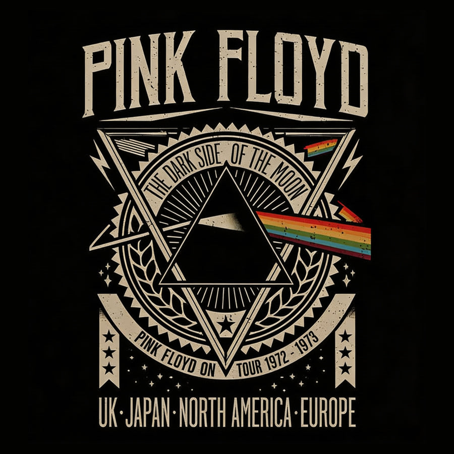 Pink Floyd – World Tour Prism Edition Oversized 240 GSM Tee