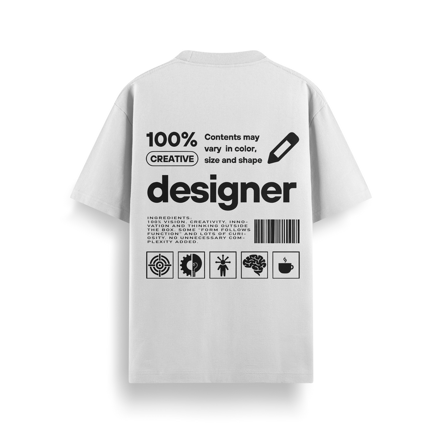 On Off Designer Off-White Oversized 240 GSM Tee
