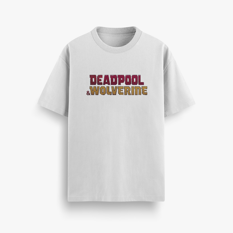 Deadpool Vs Wolverine Oversized 240 GSM Tee