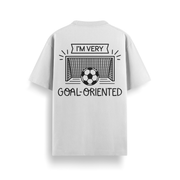 Goal Oriented Run White Oversized 240 GSM Tee