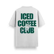 Iced Coffee Club Off White Oversized 240 GSM Tee
